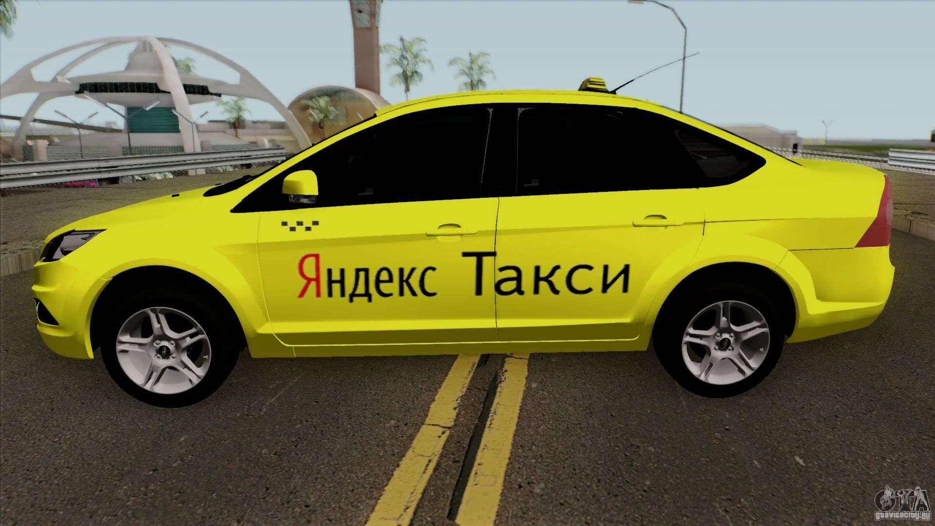 Ford Focus 2 Sedan 2009 Yandex Taxi для GTA San Andreas