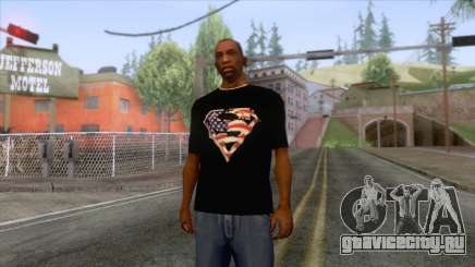 Black Superman USA T-Shirt для GTA San Andreas