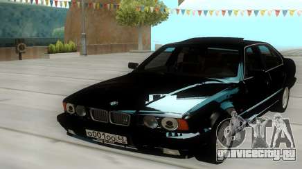 BMW 525i E34 Black для GTA San Andreas