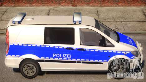 Mercedes Benz Vito German Police для GTA 4