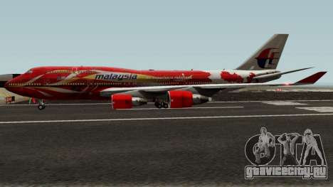 Boeing 747-400 Malaysia Airlines Hibiscus Livery для GTA San Andreas