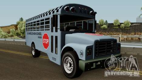 Vapid School Bus Los Angeles v1.0 GTA V для GTA San Andreas