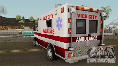 Ambulance from Vice City для GTA San Andreas