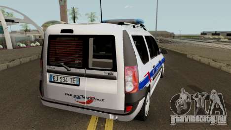 Dacia Logan MCV - Police Nationale 2004 для GTA San Andreas