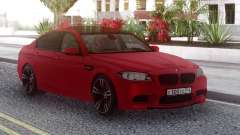 BMW M5 F10 Red RUS Plate для GTA San Andreas