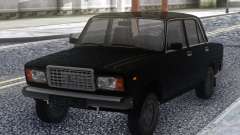 ВАЗ 2107 Черный Стоковый для GTA San Andreas