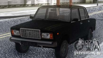 ВАЗ 2107 Черный Стоковый для GTA San Andreas
