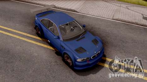 BMW M3 E46 GTR для GTA San Andreas