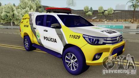 Toyota Hilux SR5 2017 (ROTAM PMPR) для GTA San Andreas