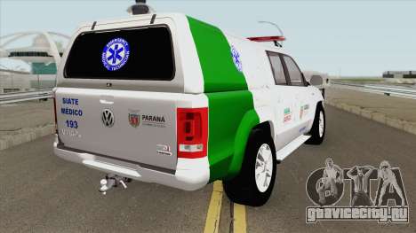 Volkswagen Amarok TDI (SIATE MEDICO) для GTA San Andreas
