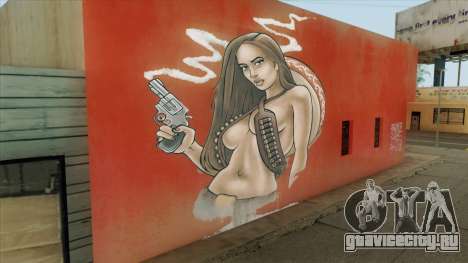 Mexican Cowgirl Graffiti HD Remake для GTA San Andreas