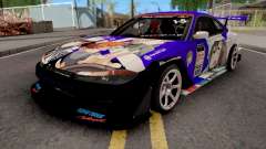 Nissan Silvia S15 Uras D1GP with Mika Girl v2 для GTA San Andreas