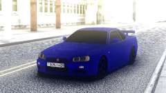 Nissan Skyline R34 Blue Sport для GTA San Andreas