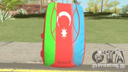 New Parachute (Azerbaijan Flag) для GTA San Andreas