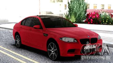 BMW M5 F10 Sedan Red для GTA San Andreas