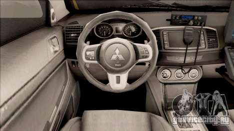Mitsubishi Lancer Evolution X PDRM для GTA San Andreas
