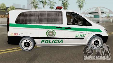 Mercedes-Benz Vito (Patrullas Colombianas) для GTA San Andreas