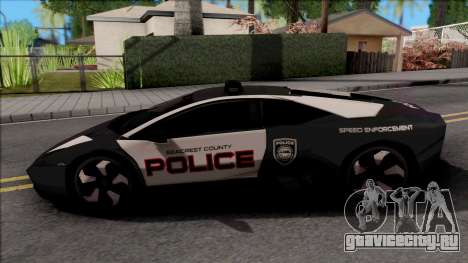 Lamborghini Reventon Police для GTA San Andreas