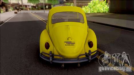 Volkswagen Beetle Transformers G1 Bumblebee для GTA San Andreas