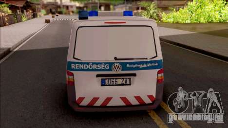 Volkswagen Transporter 5 Magyar Rendorseg для GTA San Andreas