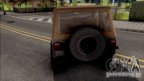 Jeep Wrangler 1988 для GTA San Andreas