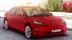 Tesla Model 3 Red для GTA San Andreas
