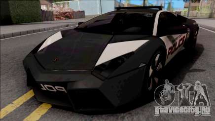 Lamborghini Reventon Police Black для GTA San Andreas