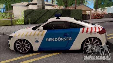 Audi TT Magyar Rendorseg Updated Version для GTA San Andreas