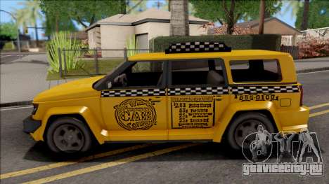 Saints Row IV Steer Taxi IVF для GTA San Andreas