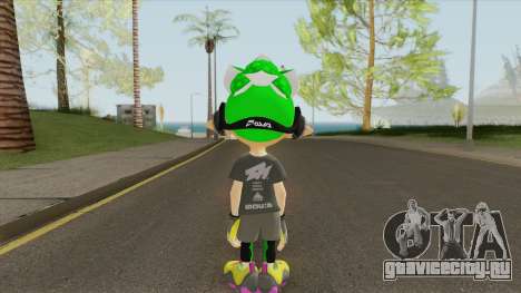 Inkling Boy Green V2 (Splatoon) для GTA San Andreas