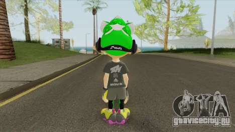 Inkling Boy Green V2 (Splatoon) для GTA San Andreas
