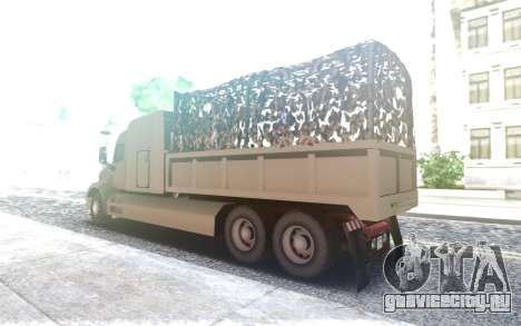Peterbilt 579 Army Truck LQ для GTA San Andreas