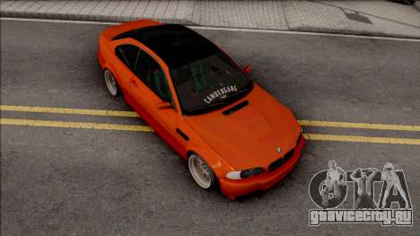 BMW 3-er E46 2000 Stance by Hazzard Garage для GTA San Andreas
