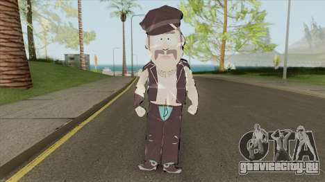 South Park Paper Man Skin для GTA San Andreas
