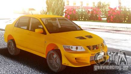 Mitsubishi Lancer Evolution VII Yellow для GTA San Andreas