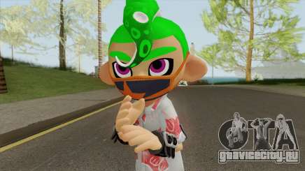 Octoling Boy Green (Splatoon) для GTA San Andreas