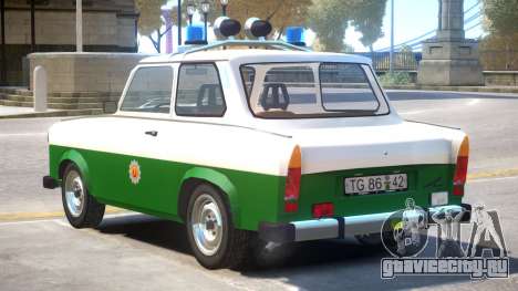 1981 Trabant Police для GTA 4