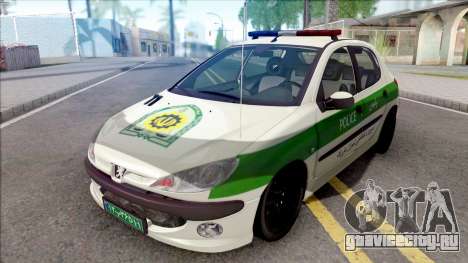 Peugeot 206 Iranian Police для GTA San Andreas