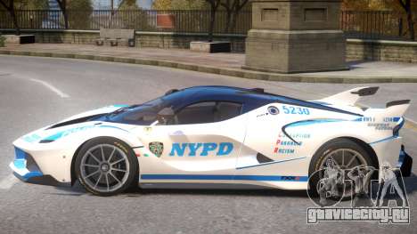 Ferrari FXX-K Police для GTA 4