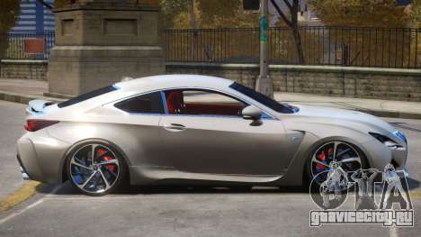 Lexus Coupe RC F для GTA 4