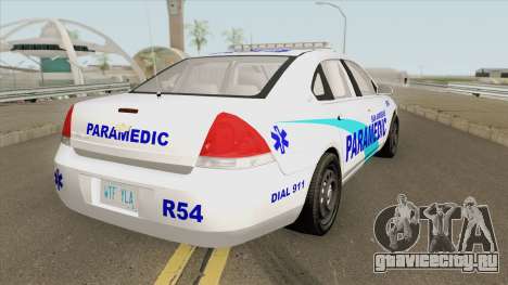 Chevrolet Impala 2012 (San Andreas Ambulance) для GTA San Andreas