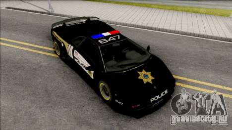 Lamborghini Diablo SV Police NFS Hot Pursuit для GTA San Andreas