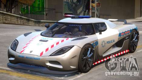 Koenigsegg Agera Highway Police для GTA 4