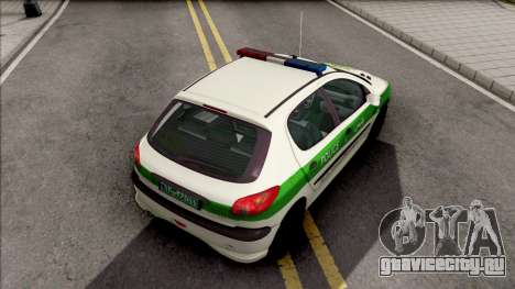 Peugeot 206 Iranian Police для GTA San Andreas