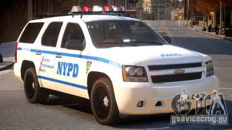 NYPD Chevrolet Tahoe для GTA 4
