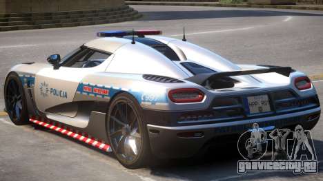 Koenigsegg Agera Highway Police для GTA 4