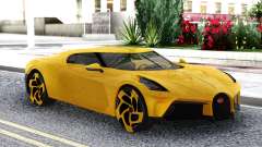 Bugatti La Voiture Noire 2019 Yellow Coupe для GTA San Andreas