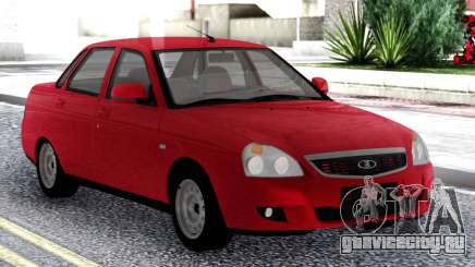 Lada Priora Red Sedan для GTA San Andreas