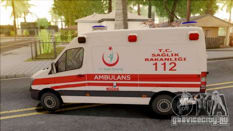 Mercedes-Benz Sprinter 2017 Turkish Ambulance для GTA San Andreas