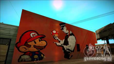 Mario Bros Wall HD для GTA San Andreas